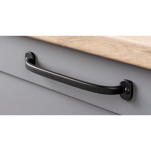 Mâner mobilier Viefe Firm, negru texturat, 349,8 mm (interax 320 mm)
