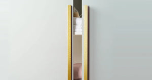 Mâner mobilier Viefe Flapp, alamă cava periată, 200 mm - imagine 3