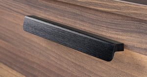 Mâner mobilier Viefe Flapp, negru periat, 200 mm - imagine 2