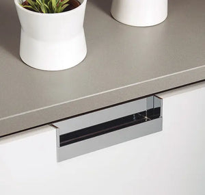 Mâner mobilier Viefe Flat, crom lucios, 174,8 mm (interax 160 mm) - imagine 3
