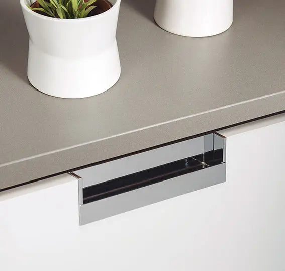 Mâner mobilier Viefe Flat, crom lucios, 174,8 mm (interax 160 mm) - imagine 3