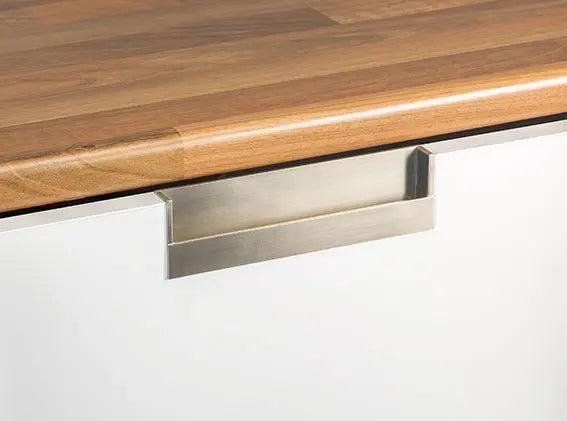 Mâner mobilier Viefe Flat, nichel periat, 174,8 mm (interax 160 mm) - imagine 2