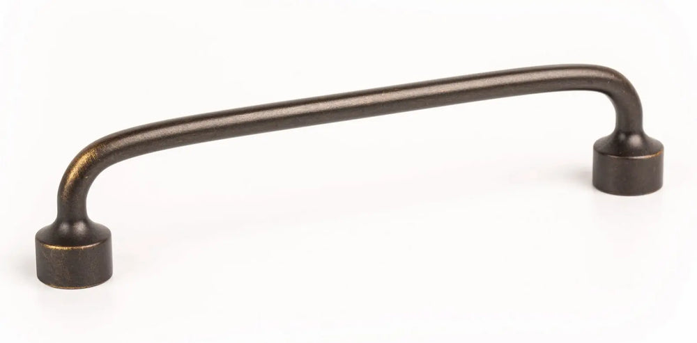 Mâner mobilier Viefe Floid, alamă antichizată, 143,6 mm (interax 128 mm)