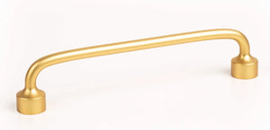 Mâner mobilier Viefe Floid, auriu periat, 143,6 mm (interax 128 mm)