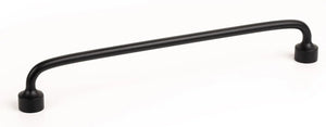 Mâner mobilier Viefe Floid, negru mat, 207,6 mm (interax 192 mm)