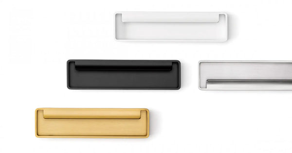 Mâner mobilier Viefe Fold, alamă, 174 mm (interax 128 mm) - imagine 2