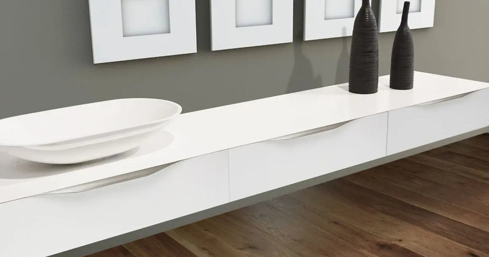 Mâner mobilier Viefe Forma, oțel inoxidabil, 397 mm - cod 0250397L24
