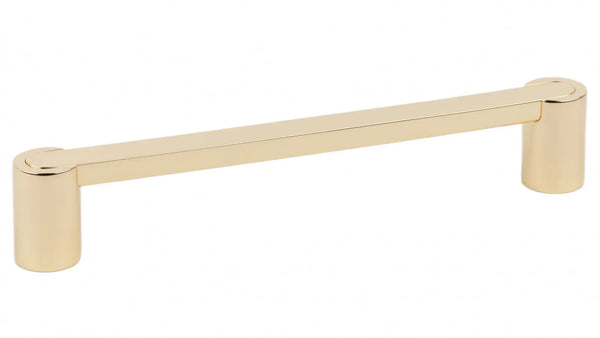 Mâner mobilier Viefe Fusion, alamă lustruită, 180 mm (interax 160 mm)