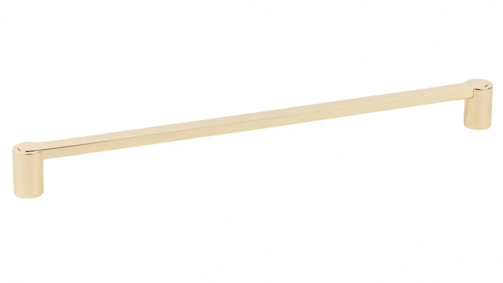 Mâner mobilier Viefe Fusion, alamă lustruită, 340 mm (interax 320 mm)