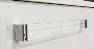 Mâner mobilier Viefe Glass, transparent, 335 mm (interax 320 mm)