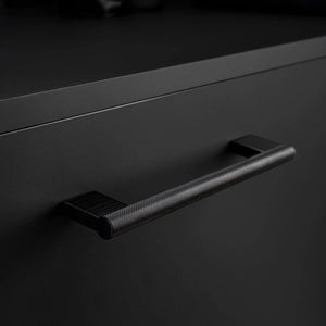 Mâner mobilier Viefe Graf Big, negru periat, 224 mm (interax 192 mm)