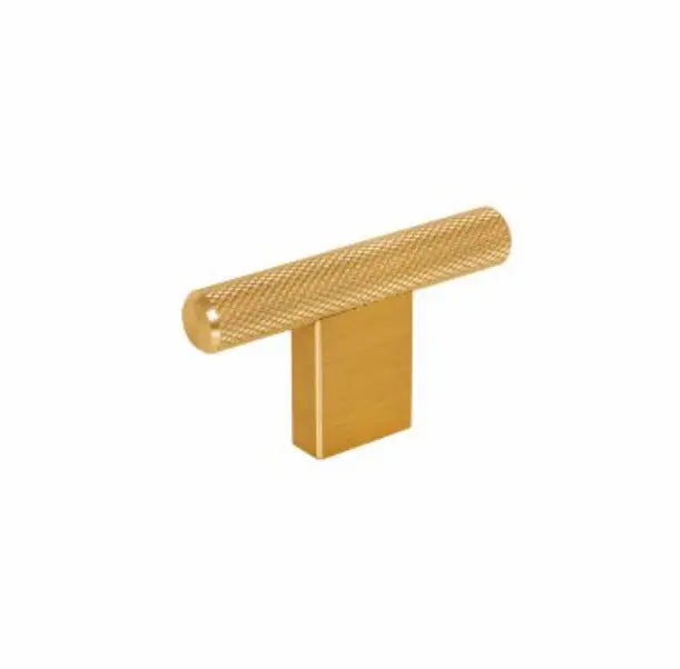 Mâner mobilier Viefe Graf Mini, alamă întunecată periată, 60 mm