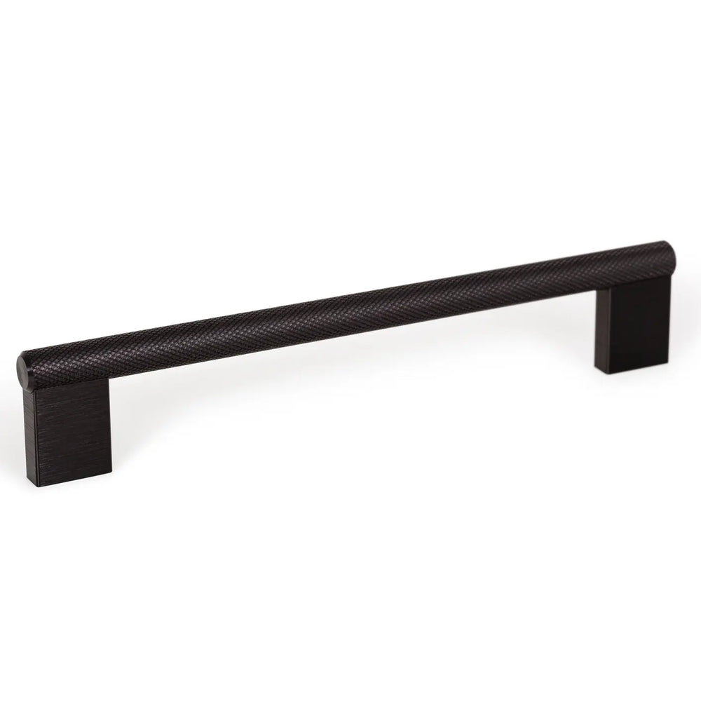 Mâner mobilier Viefe Graf Mini, negru periat, 182 mm (interax 160 mm)