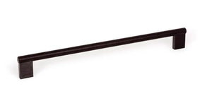 Mâner mobilier Viefe Graf Mini, negru periat, 278 mm (interax 256 mm)