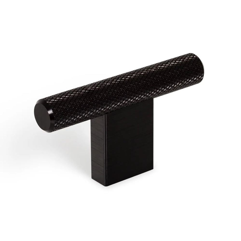 Mâner mobilier Viefe Graf Mini, negru periat, 60 mm