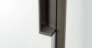 Mâner mobilier Viefe Hexxa, gri metalizat, 200 mm
