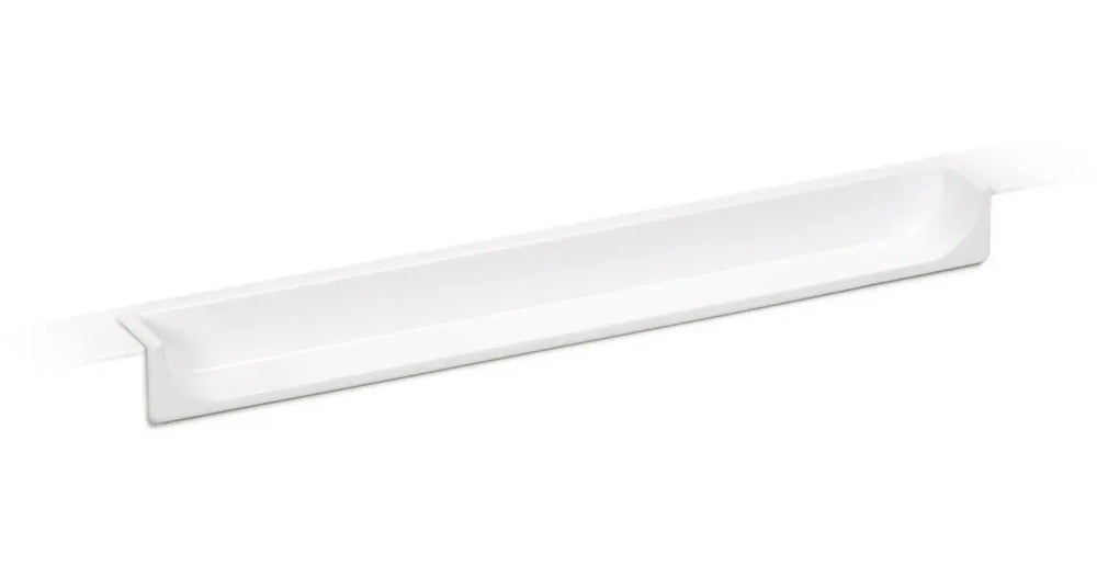 Mâner mobilier Viefe Hide, alb mat, 90 mm (interax 64 mm)