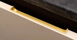 Mâner mobilier Viefe Hide, auriu periat, 180 mm (interax 128 mm)