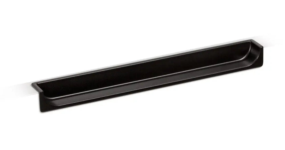 Mâner mobilier Viefe Hide, negru mat, 180 mm (interax 128 mm)