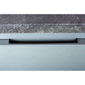 Mâner mobilier Viefe Hide, negru mat, 90 mm (interax 64 mm)