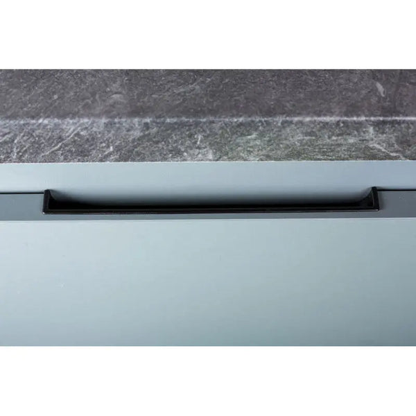 Mâner mobilier Viefe Hide, negru mat, 90 mm (interax 64 mm)