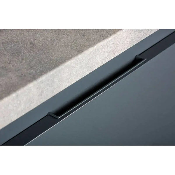 Mâner mobilier Viefe Hide, negru mat, 90 mm (interax 64 mm) - imagine 2