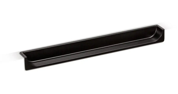 Mâner mobilier Viefe Hide, negru mat, 90 mm (interax 64 mm)