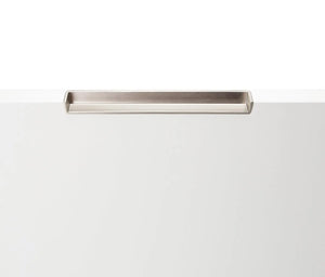 Mâner mobilier Viefe Hide, nichel periat, 180 mm (interax 128 mm)