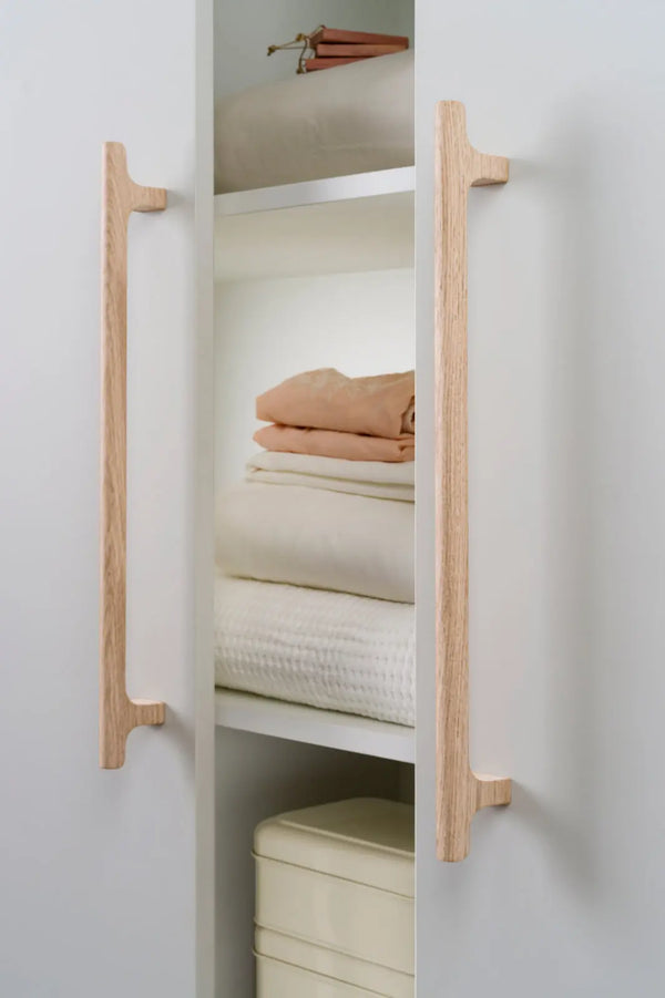 Mâner mobilier Viefe Hinoki Wood Big, natur, 500 mm (interax 416 mm) - imagine 2