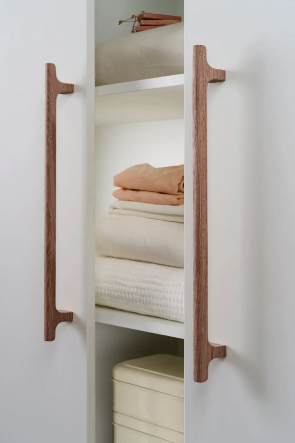 Mâner mobilier Viefe Hinoki Wood Big, nuc, 500 mm (interax 416 mm) - imagine 2