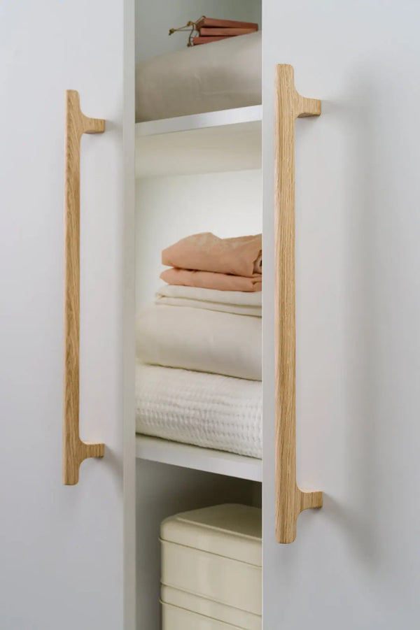 Mâner mobilier Viefe Hinoki Wood Big, stejar, 500 mm (interax 416 mm) - imagine 2