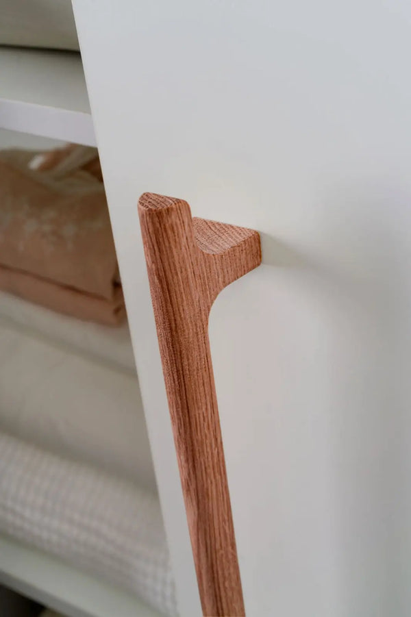 Mâner mobilier Viefe Hinoki Wood, nuc, 220 mm (interax 160 mm) - imagine 3