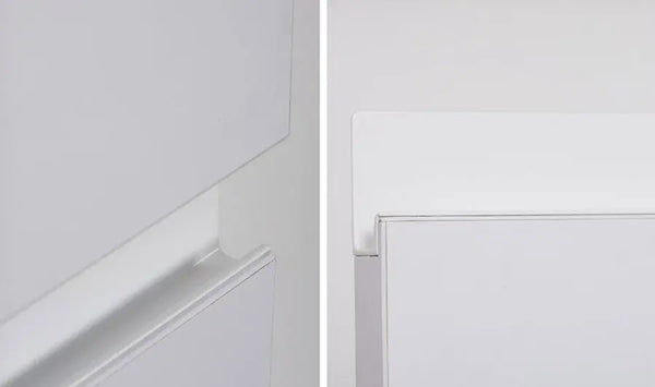 Mâner mobilier Viefe Jey 2, alb mat, 397 mm - imagine 2