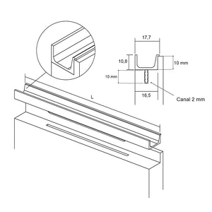 Mâner mobilier Viefe Jey 2, alb mat, 447 mm - imagine 7
