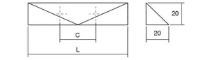Mâner mobilier Viefe Kares, nichel periat, 312 mm (interax 192 mm)