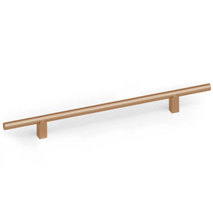 Mâner mobilier Viefe Kumo, alamă cava periată, 480 mm (interax 320 mm)