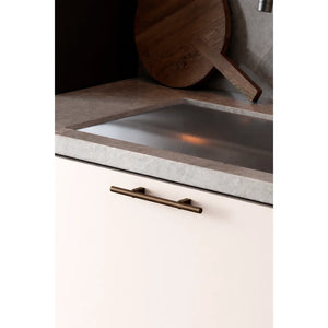 Mâner mobilier Viefe Kumo, bronz periat, 248 mm (interax 128 mm) - imagine 3