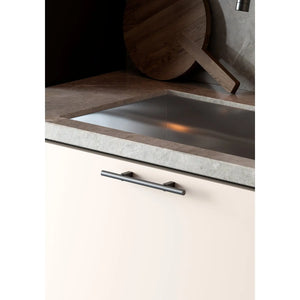 Mâner mobilier Viefe Kumo, negru titan, 248 mm (interax 128 mm) - imagine 3