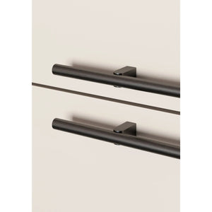 Mâner mobilier Viefe Kumo, negru titan, 248 mm (interax 128 mm) - imagine 4