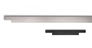 Mâner mobilier Viefe Linear, negru periat, 347 mm - imagine 5