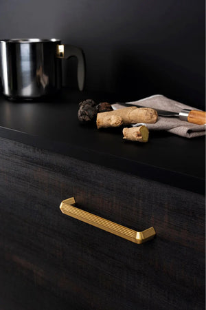 Mâner mobilier Viefe Lines, auriu periat, 170 mm (interax 160 mm) - imagine 2