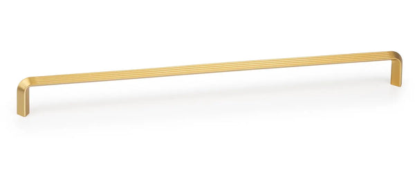 Mâner mobilier Viefe Lines, auriu periat, 330 mm (interax 320 mm)
