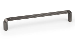 Mâner mobilier Viefe Lines, gri cenușiu periat, 170 mm (interax 160 mm)
