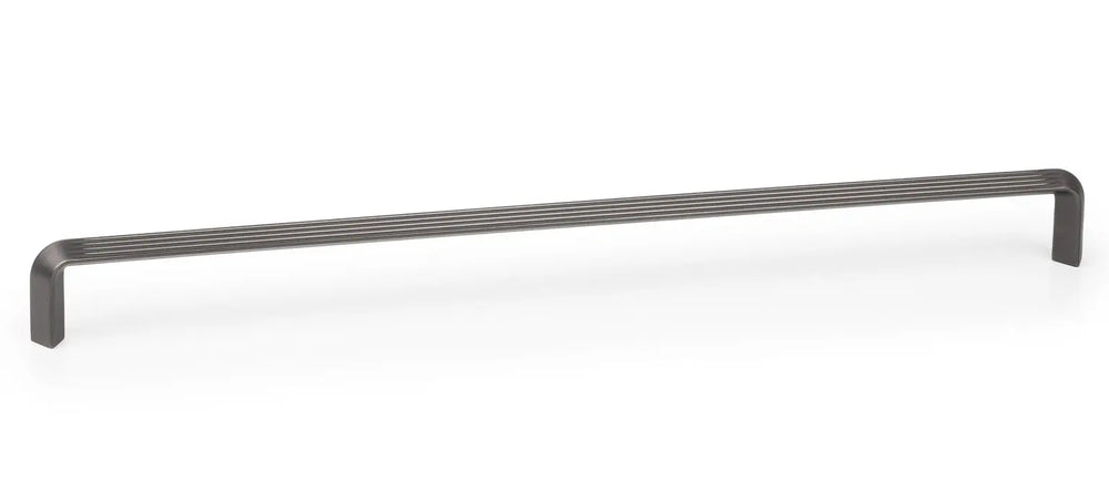 Mâner mobilier Viefe Lines, gri cenușiu periat, 330 mm (interax 320 mm)