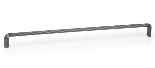 Mâner mobilier Viefe Lines, gri cenușiu periat, 330 mm (interax 320 mm)
