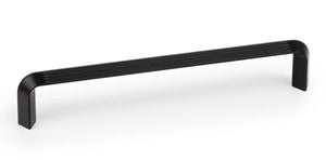 Mâner mobilier Viefe Lines, negru mat, 170 mm (interax 160 mm)