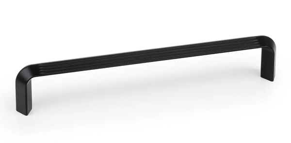 Mâner mobilier Viefe Lines, negru mat, 170 mm (interax 160 mm)
