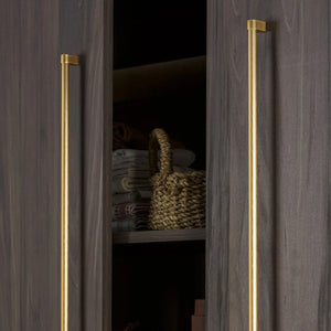 Mâner mobilier Viefe Linkk, alamă întunecată periată, 175 mm (interax 160 mm) - imagine 4