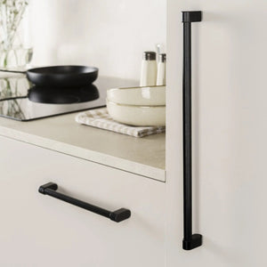 Mâner mobilier Viefe Linkk, negru periat, 335 mm (interax 320 mm) - imagine 4
