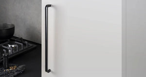 Mâner mobilier Viefe Lipp, negru mat, 205 mm (interax 192 mm)